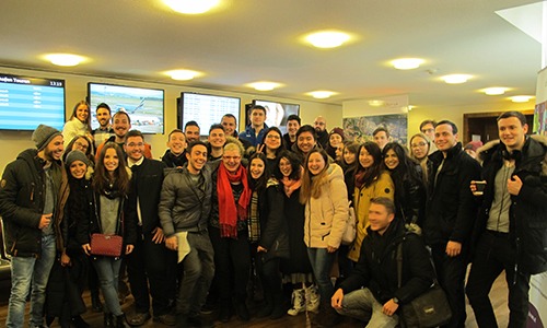 LBS Bachelor Students Visiting the Vienna International Airport