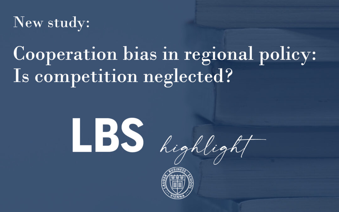 Cooperation bias in regional policy: Is competition neglected?